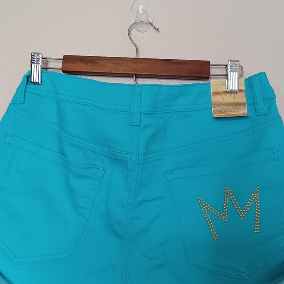 NWT Nicki Minaj Blue Mid Rise Shorts Size 13/14 - Picture 12 of 12